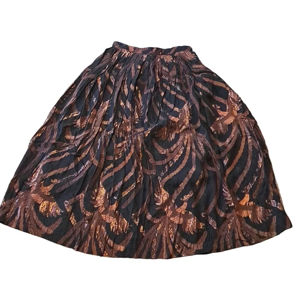 Evan-Picone brown good and black skirt size 8